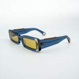Jacquemus - Les Lunettes 97 - Navy light khaki - blu lenti giallo chiaro